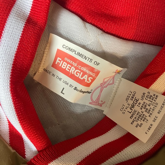 Vintage Swingster USA San Francisco 49ers Gold Satin Bomber Jacket Men's Sz L - Picture 5 of 7